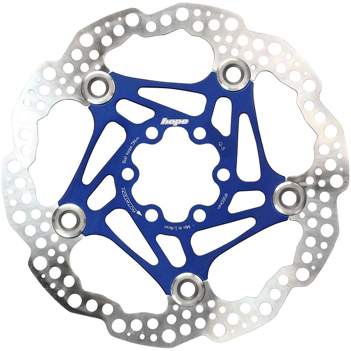 Image of Hope Floating Disc Rotor Blue, 160mm