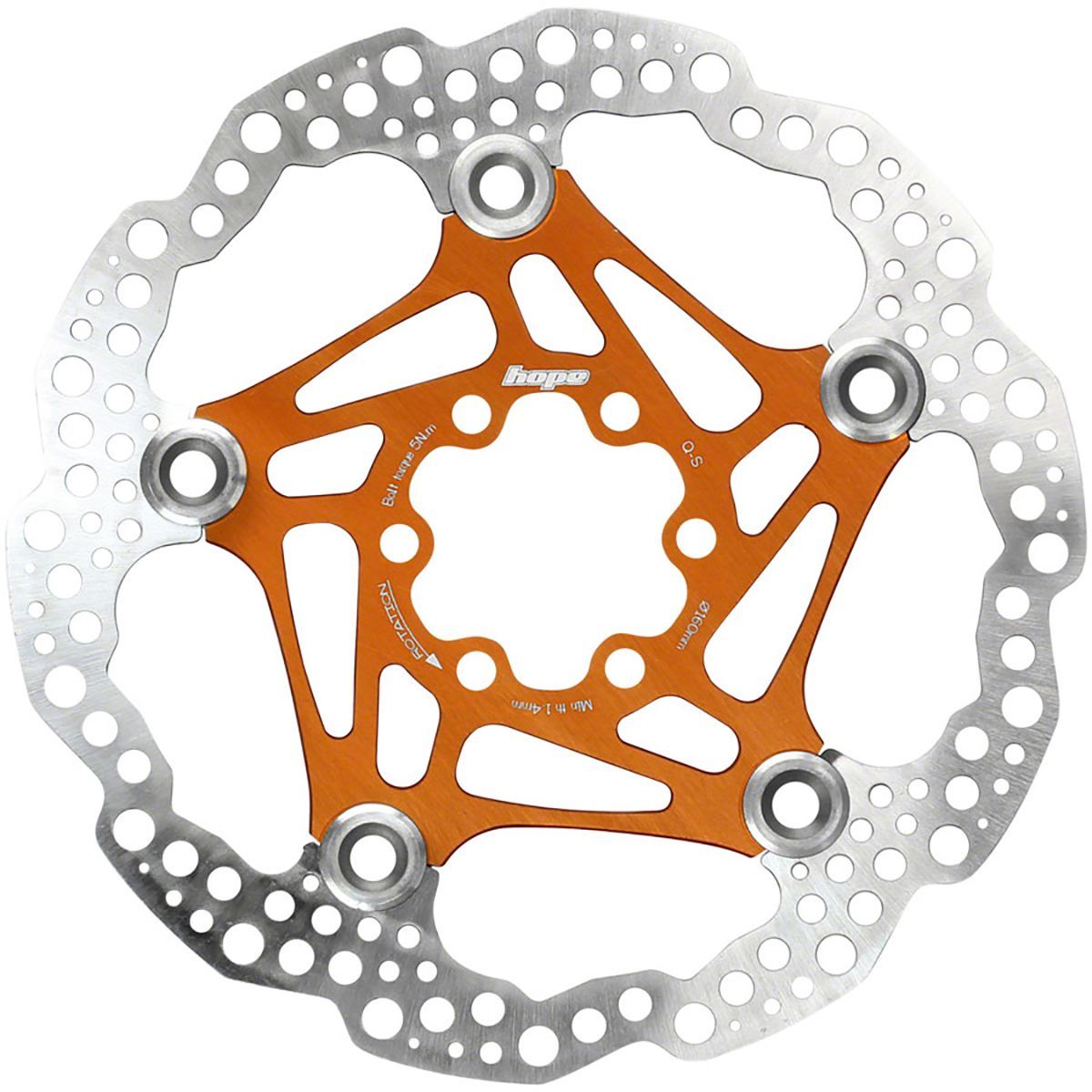 Image of Hope Floating Disc Rotor Orange, 200mm