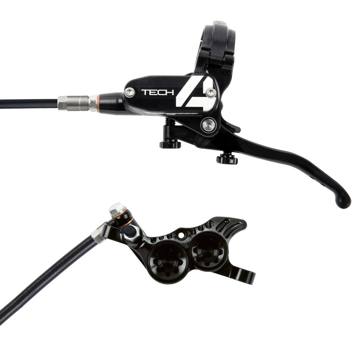 Image of Hope Hope Tech 4 V4 Disc Brake and Lever Set Black, Front