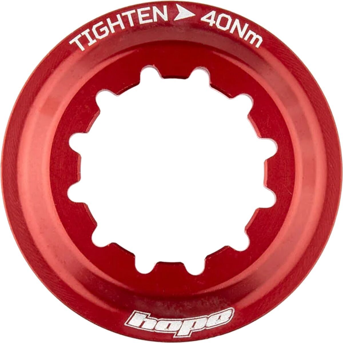 Image of Hope Center Lock Disc Lockring Red, One Size
