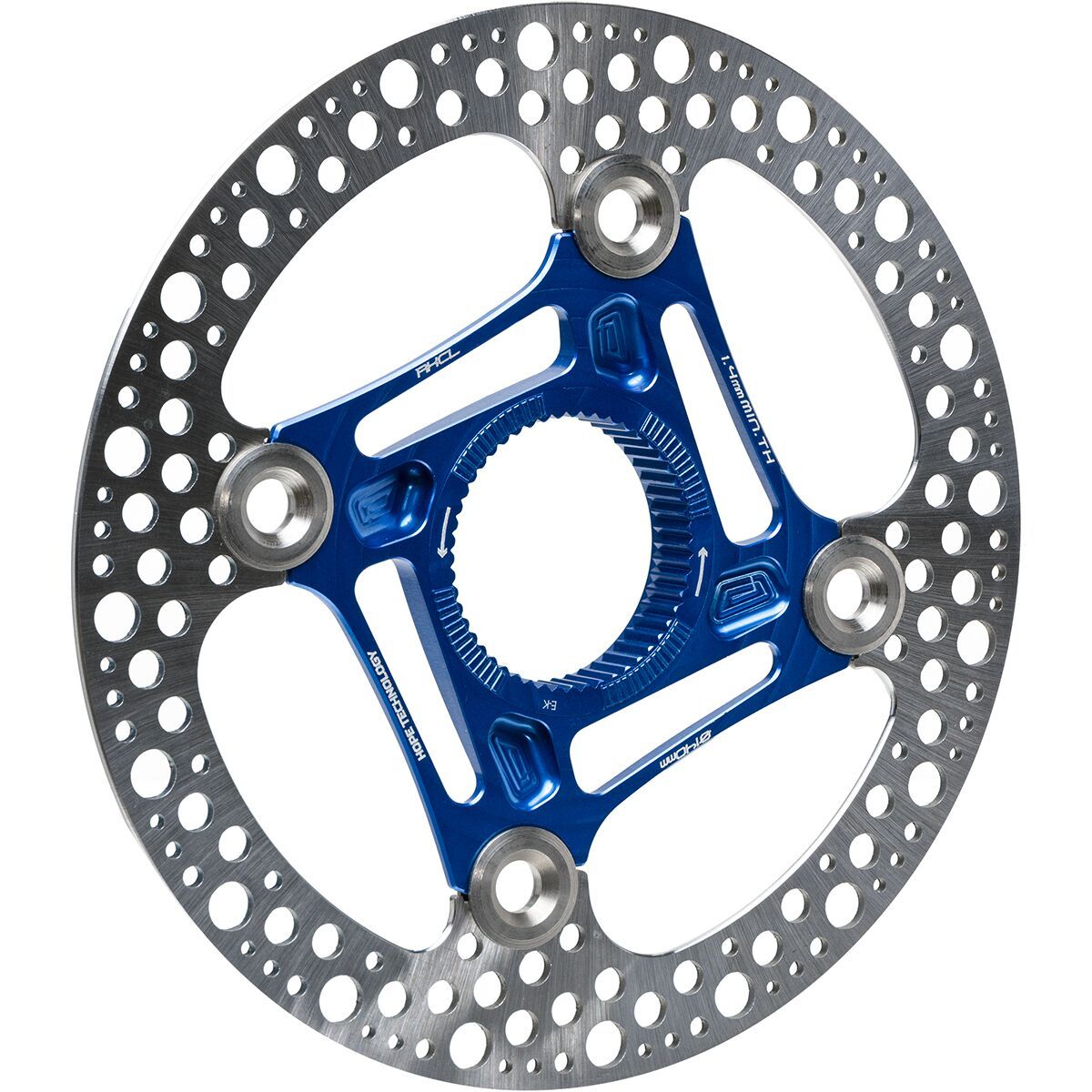 Image of Hope RX Center Lock Disc Rotor Blue, 140mm