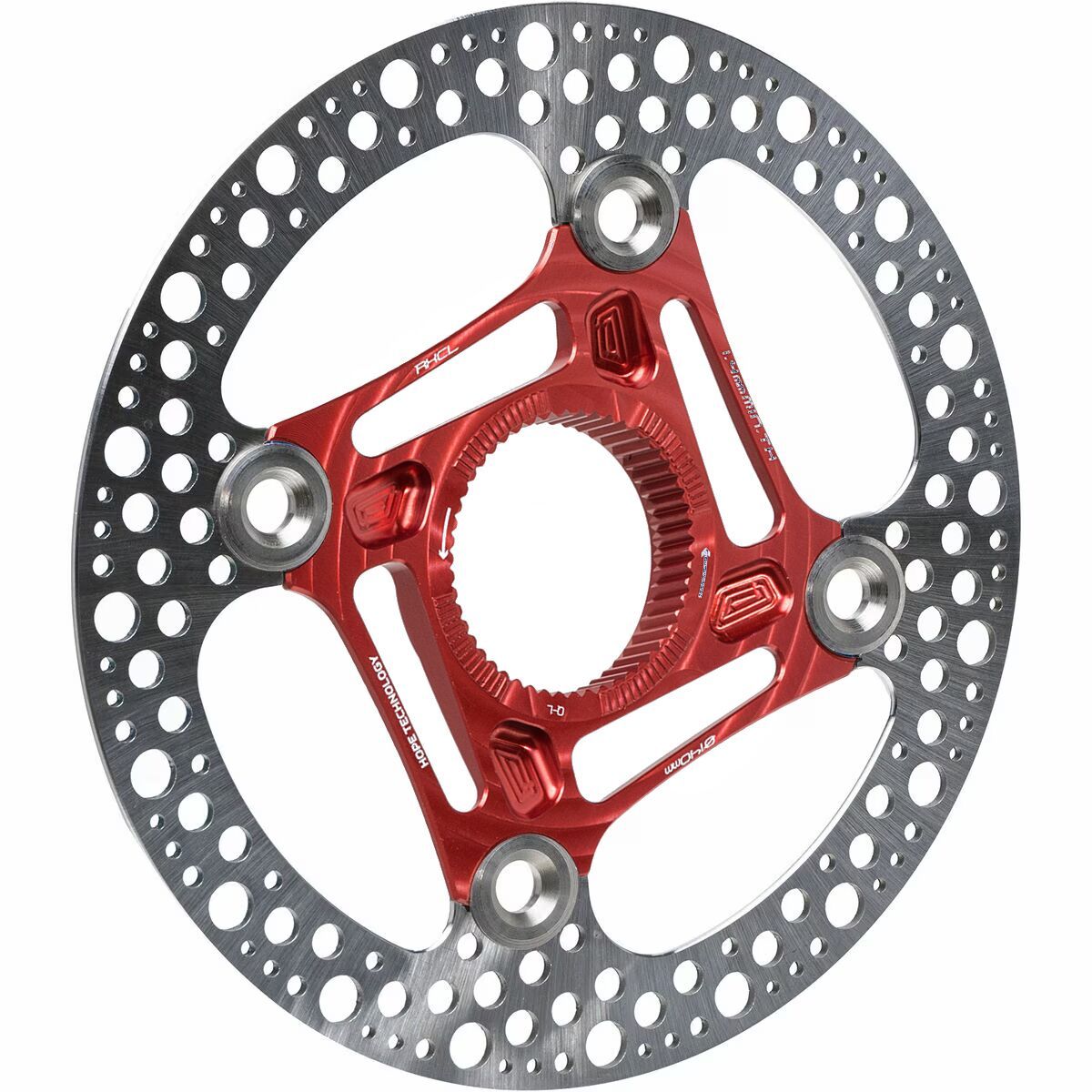 Image of Hope RX Center Lock Disc Rotor Red, 140mm