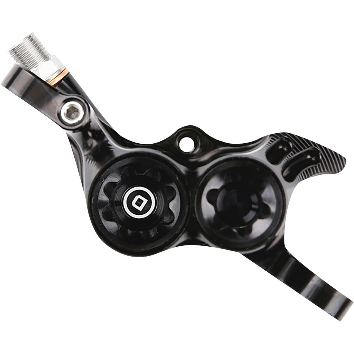 Image of Hope RX4+ Disc Brake Caliper Black, Flat Mount Front + 20 Mineral Oil