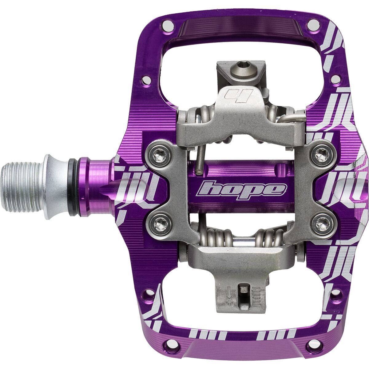 Image of Hope TC Union Dual Sided Clip Pedals Purple, One Size
