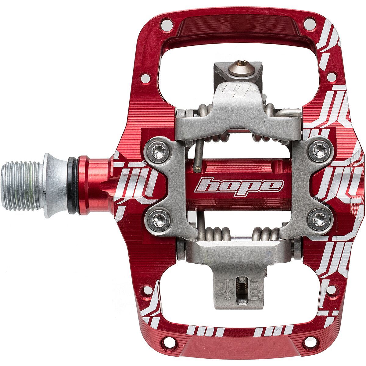 Image of Hope TC Union Dual Sided Clip Pedals Red, One Size