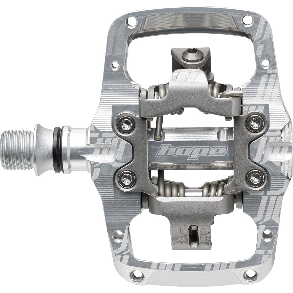 Image of Hope TC Union Dual Sided Clip Pedals Silver, One Size