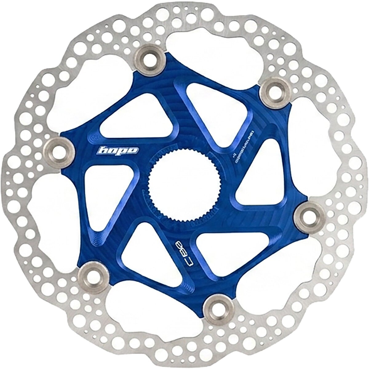 Image of Hope Floating Disc Rotor - Centerlock Blue, 203mm