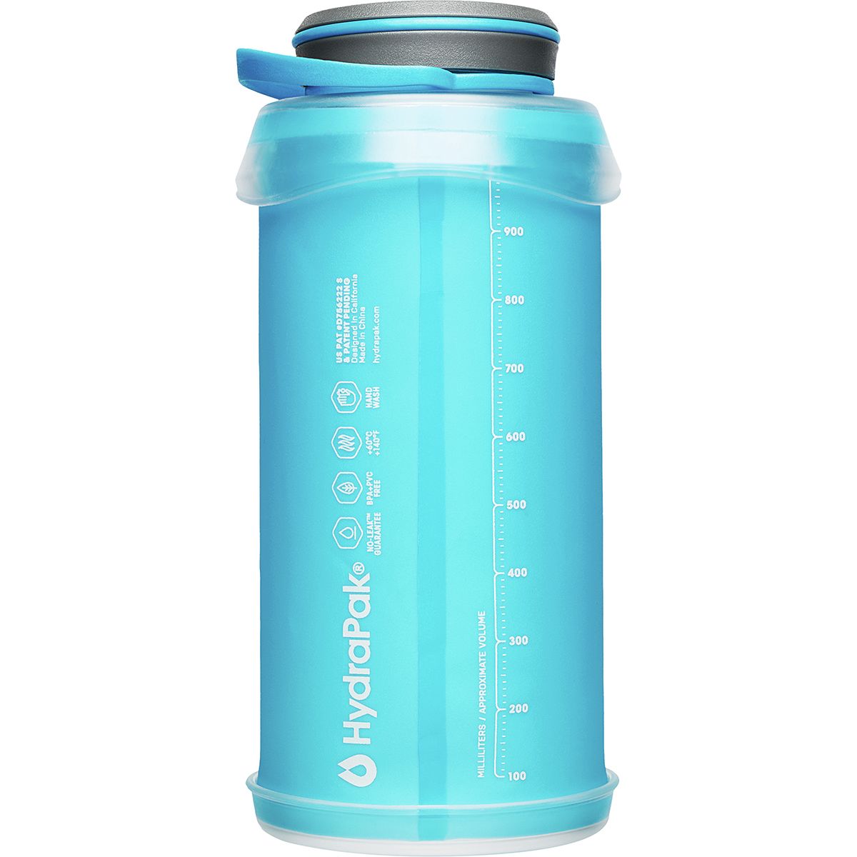 Collapsible BPA & PVC Free Hiking and Backpacking Water Bottle Hydrapak Stash 