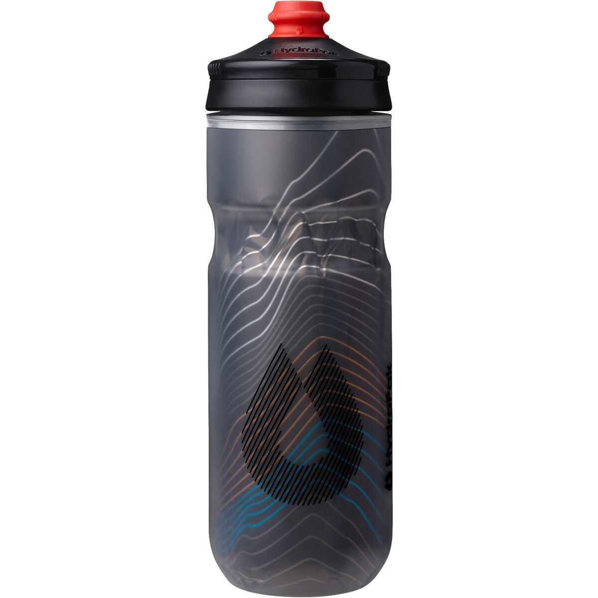 Image of Hydrapak Polar Surge Ascent 20oz Water Bottle Black, One Size