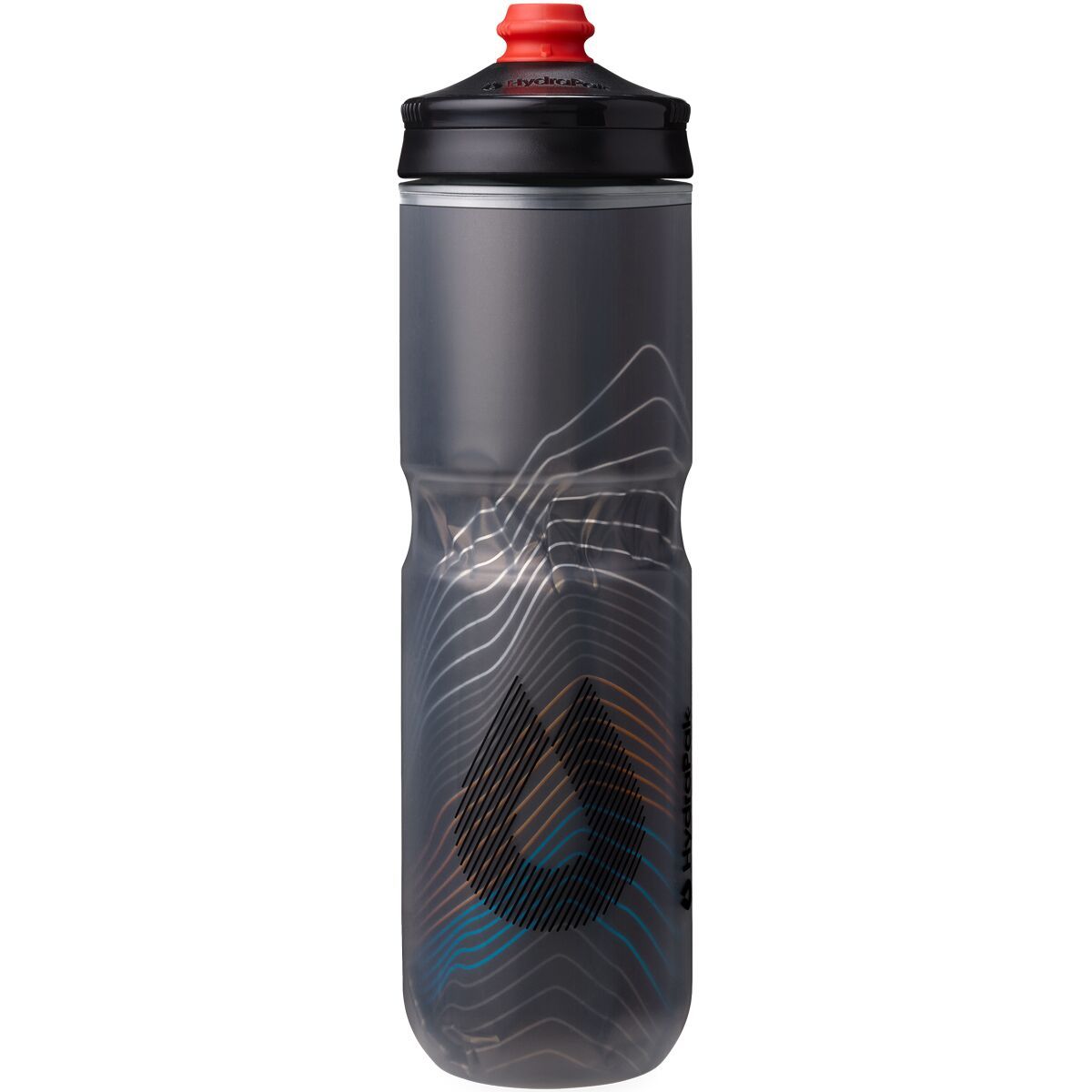 Hydrapak Polar Surge Ascent 24oz Water Bottle Black