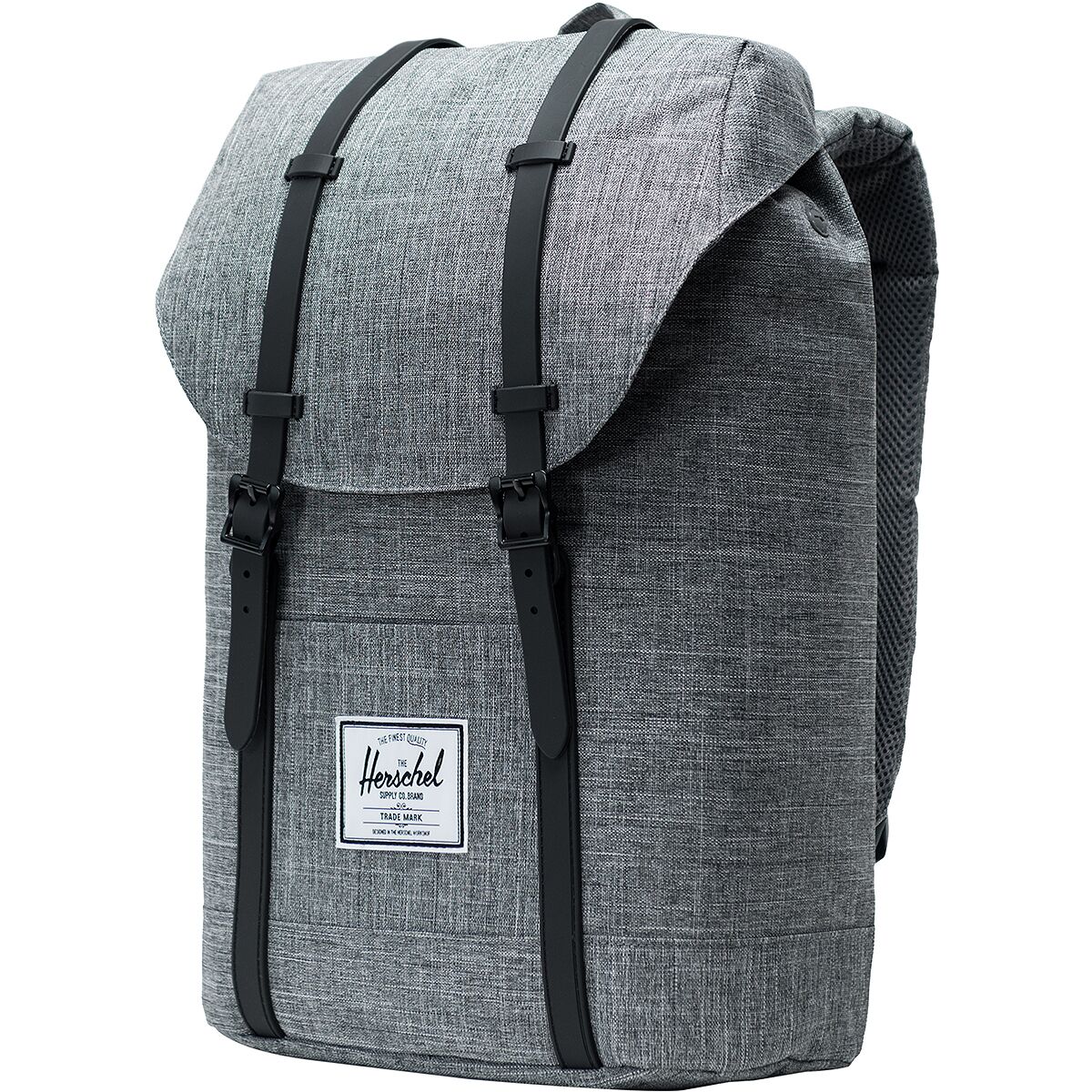 Image of Herschel Supply Retreat 19.5L Backpack Raven Crosshatch/Black Rubber, One Size
