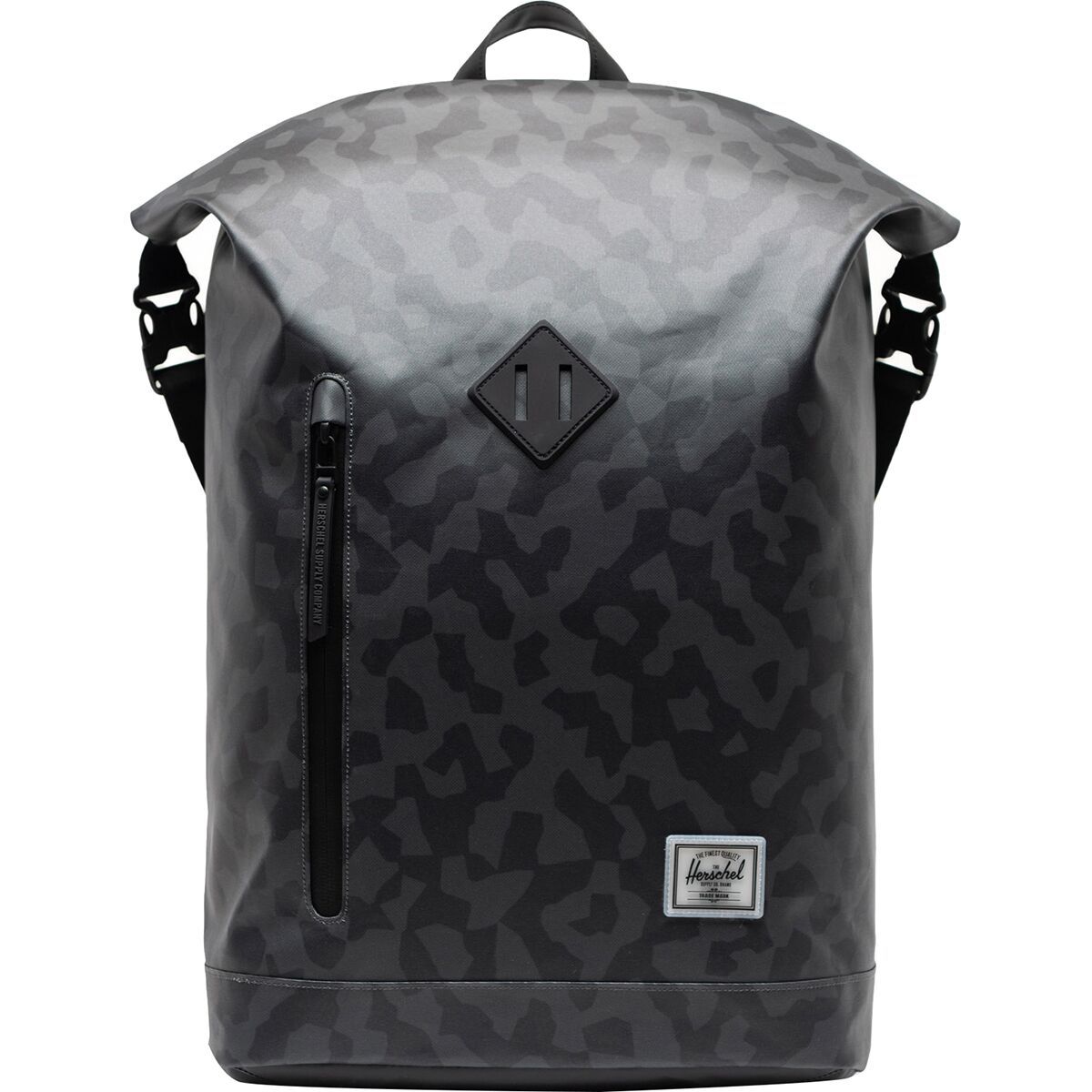 Image of Herschel Supply Roll Top Backpack Shadow Pixel Espresso, One Size