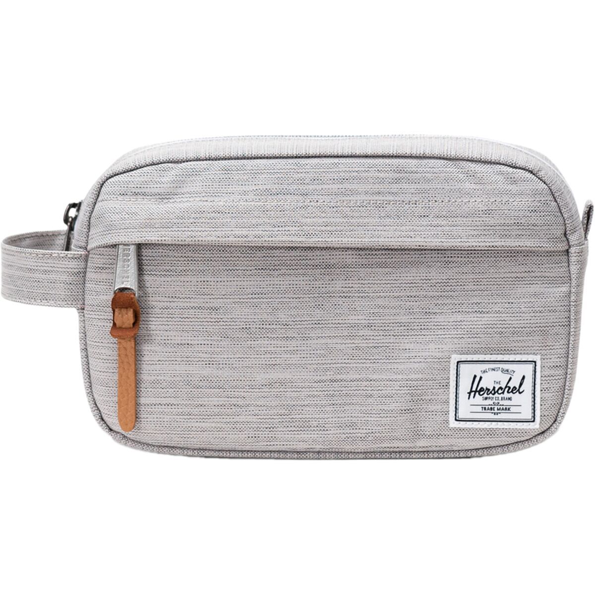 Image of Herschel Supply Chapter 3L Small Travel Kit Light Grey Crosshatch, One Size
