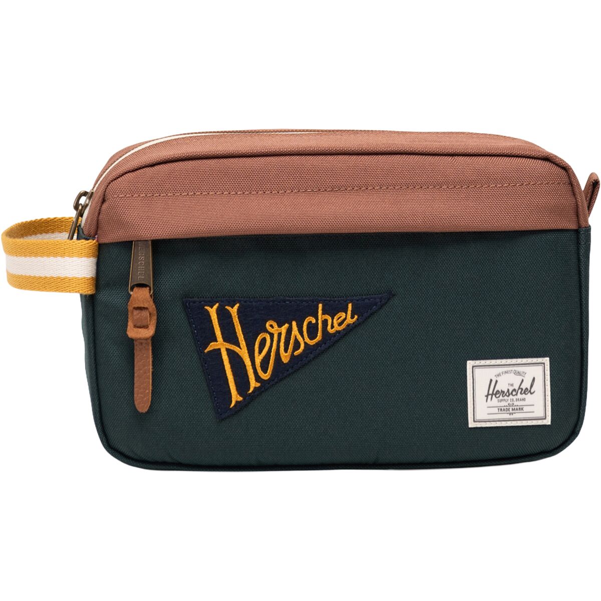 Image of Herschel Supply Chapter 5L Travel Kit Patches Green Gables, One Size