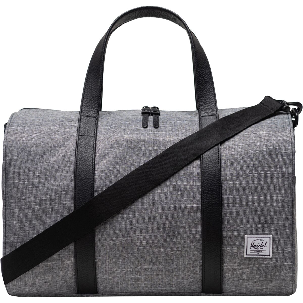 Image of Herschel Supply Novel Carry On Duffel Bag Raven Crosshatch, One Size