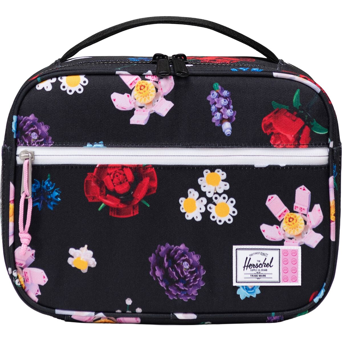 Image of Herschel Supply Pop Quiz Lunch Box - Little Herschel LEGO Falling Florals, One Size