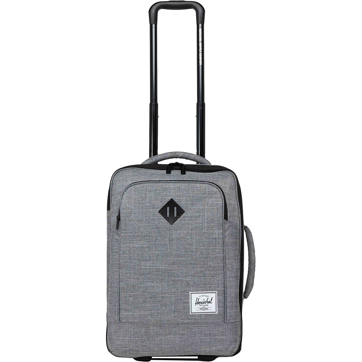 Image of Herschel Supply Heritage Softshell Large CarryOn Luggage Raven Crosshatch, One Size