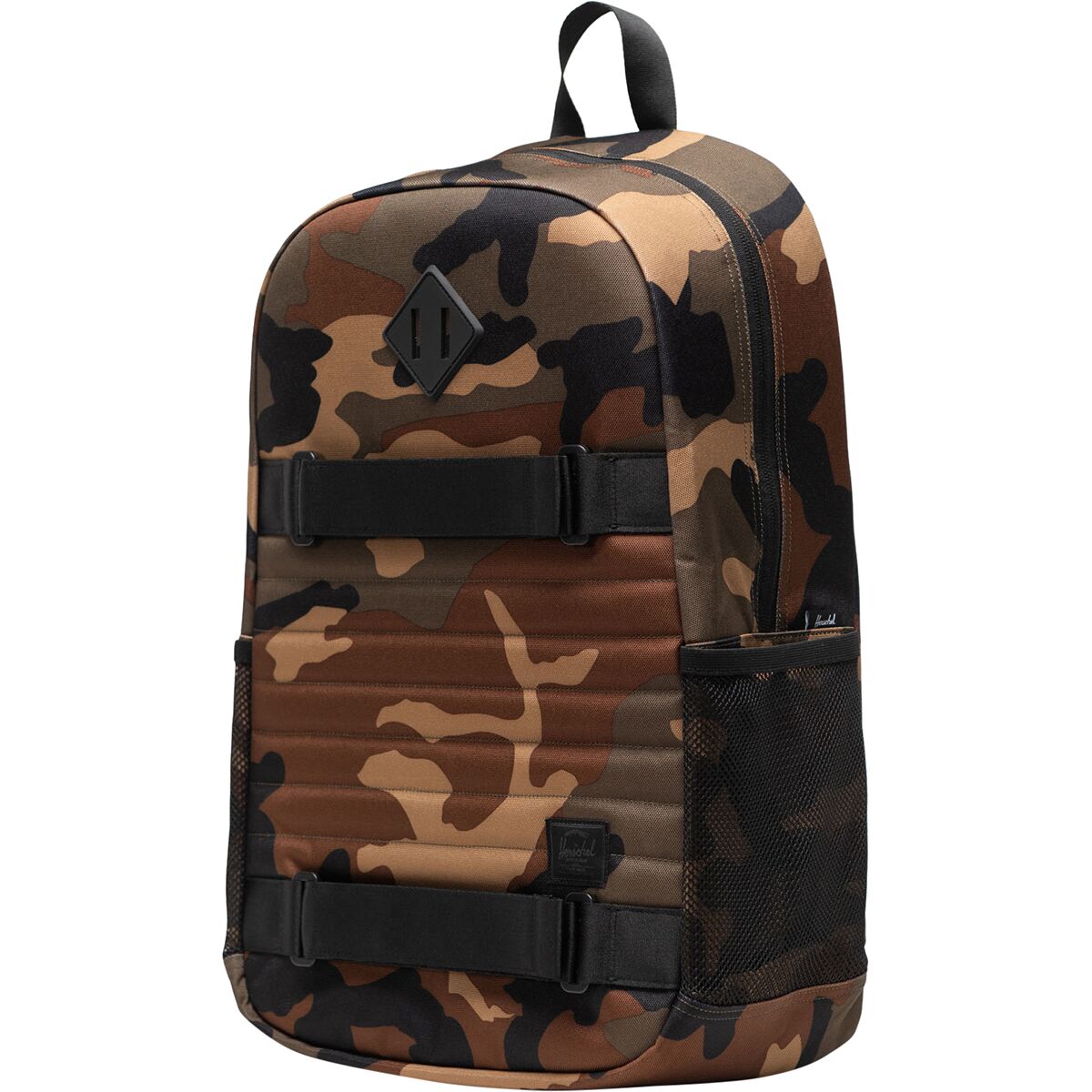 Image of Herschel Supply Fleet 28L Skate Backpack Woodland Camo/Black, One Size