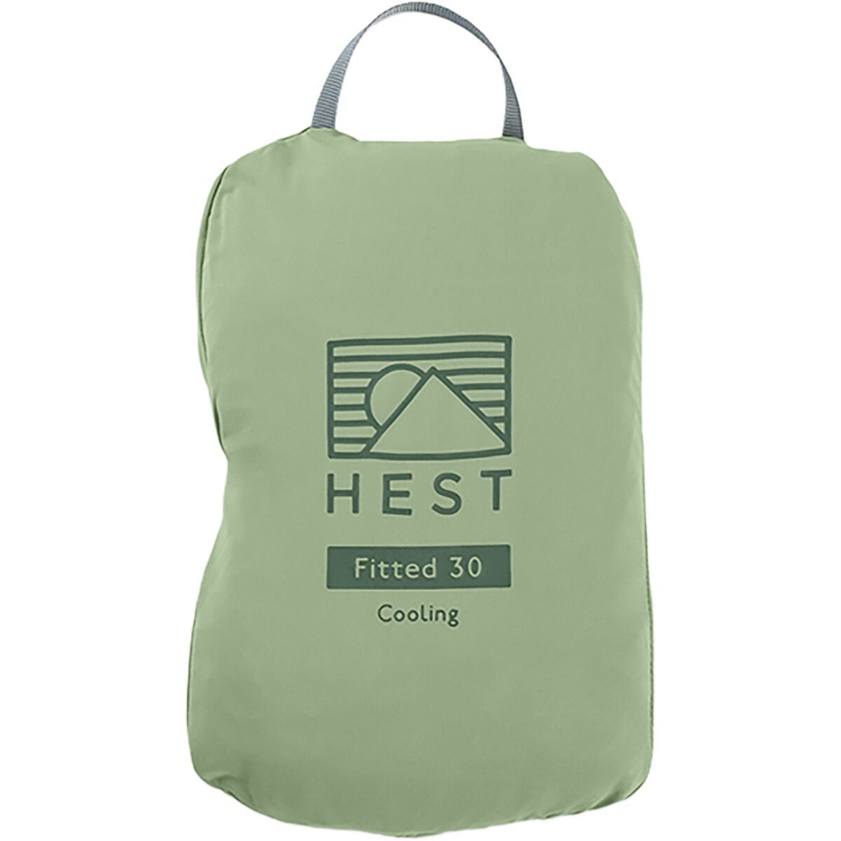 HEST Single Cooling Fitted Sheet Green, 25in