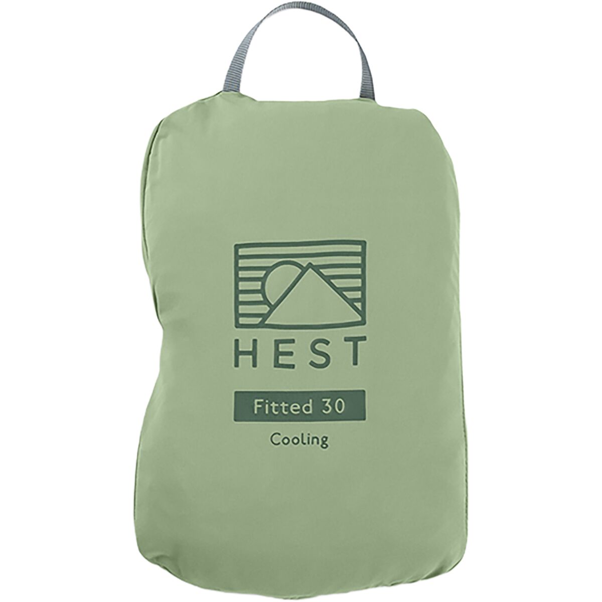 HEST HEST Single Cooling Fitted Sheet Green, 25in