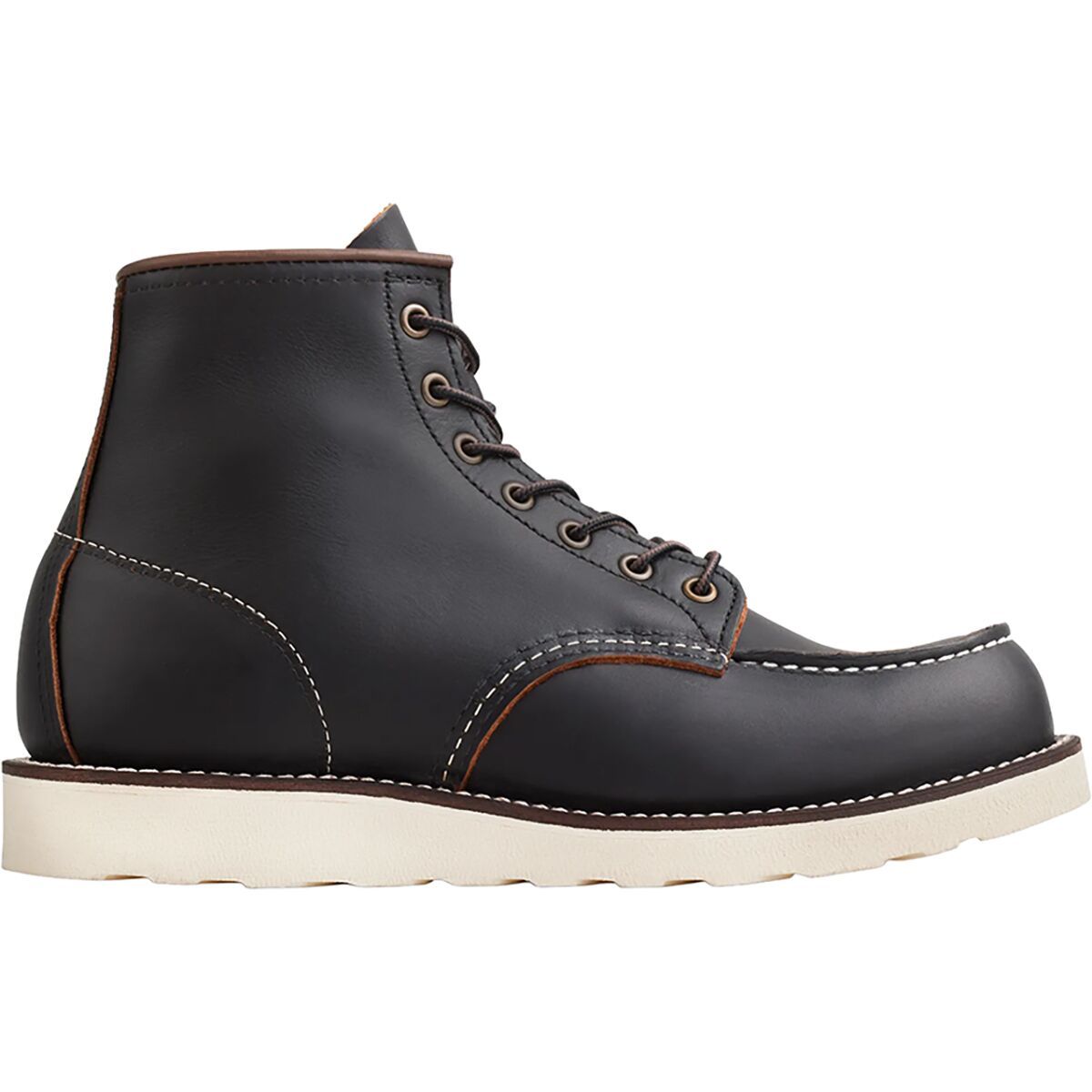 Image of Red Wing Heritage Classic 6in Moc Boot - Men's Black Prairie Leather, 8.0