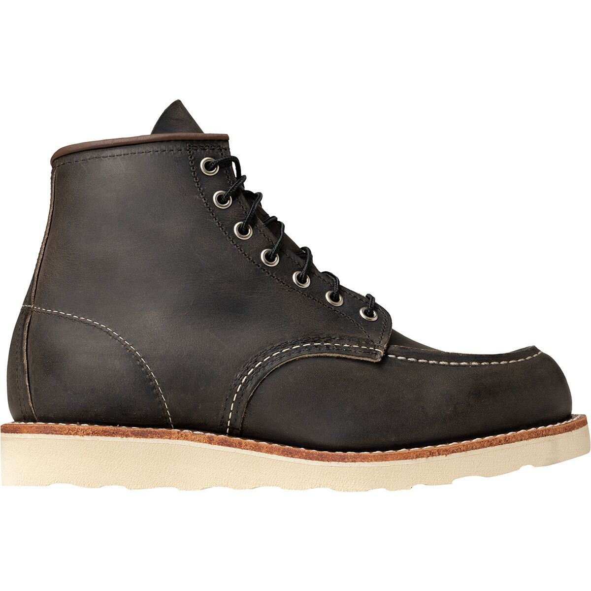 Image of Red Wing Heritage Classic 6in Moc Boot - Men's Charcoal Rough & Tough Leather, 12.0