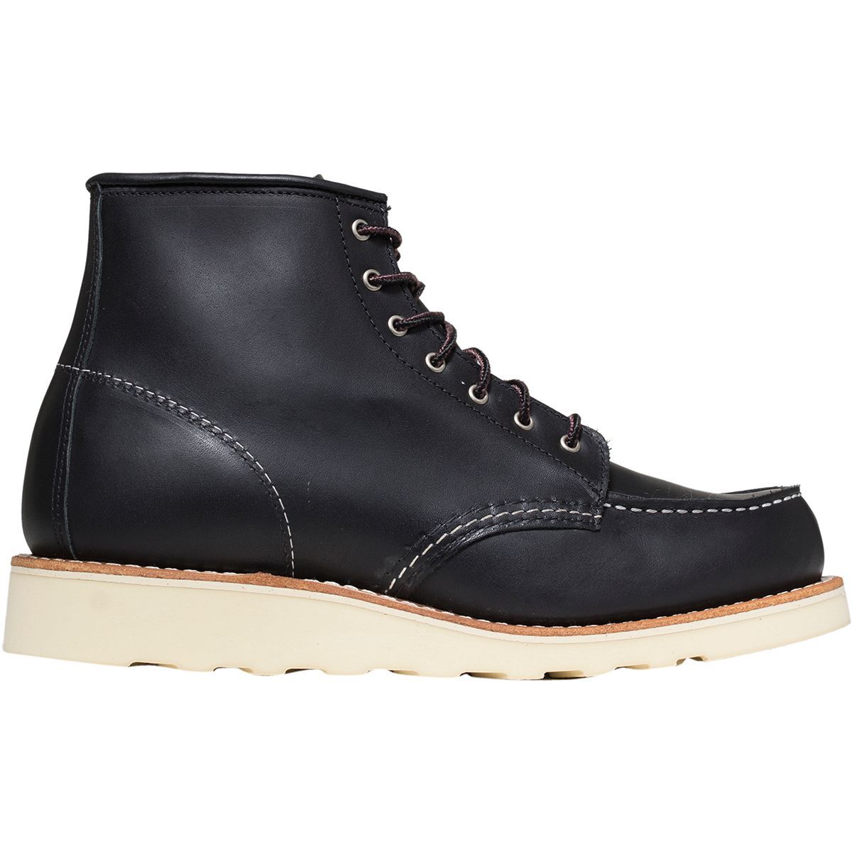 Image of Red Wing Heritage Classic Moc 6in Boot - Women's Black Boundary Leather, 11.0