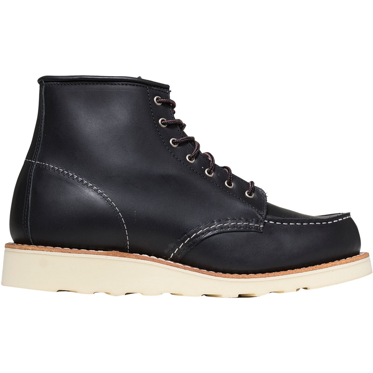 Image of Red Wing Heritage Classic Moc 6in Boot - Women's Black Boundary Leather, 8.0