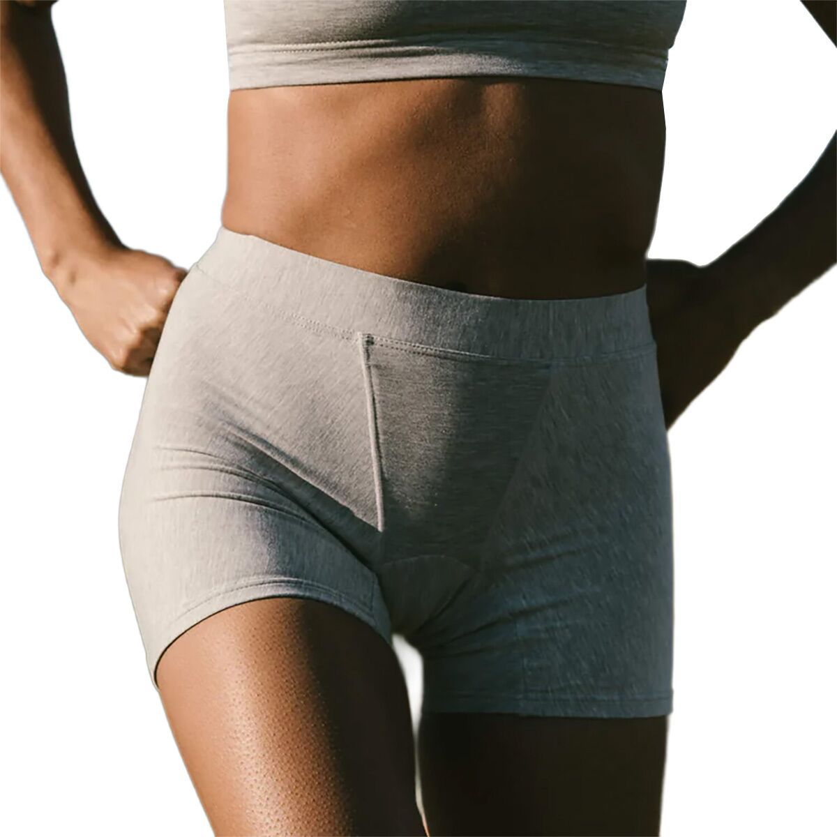 Image of Huha Mid Boxer Short - Women's Grey, M