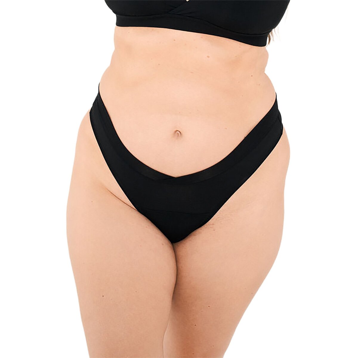 Image of Huha Crossover Thong Underwear - Women's Black, L