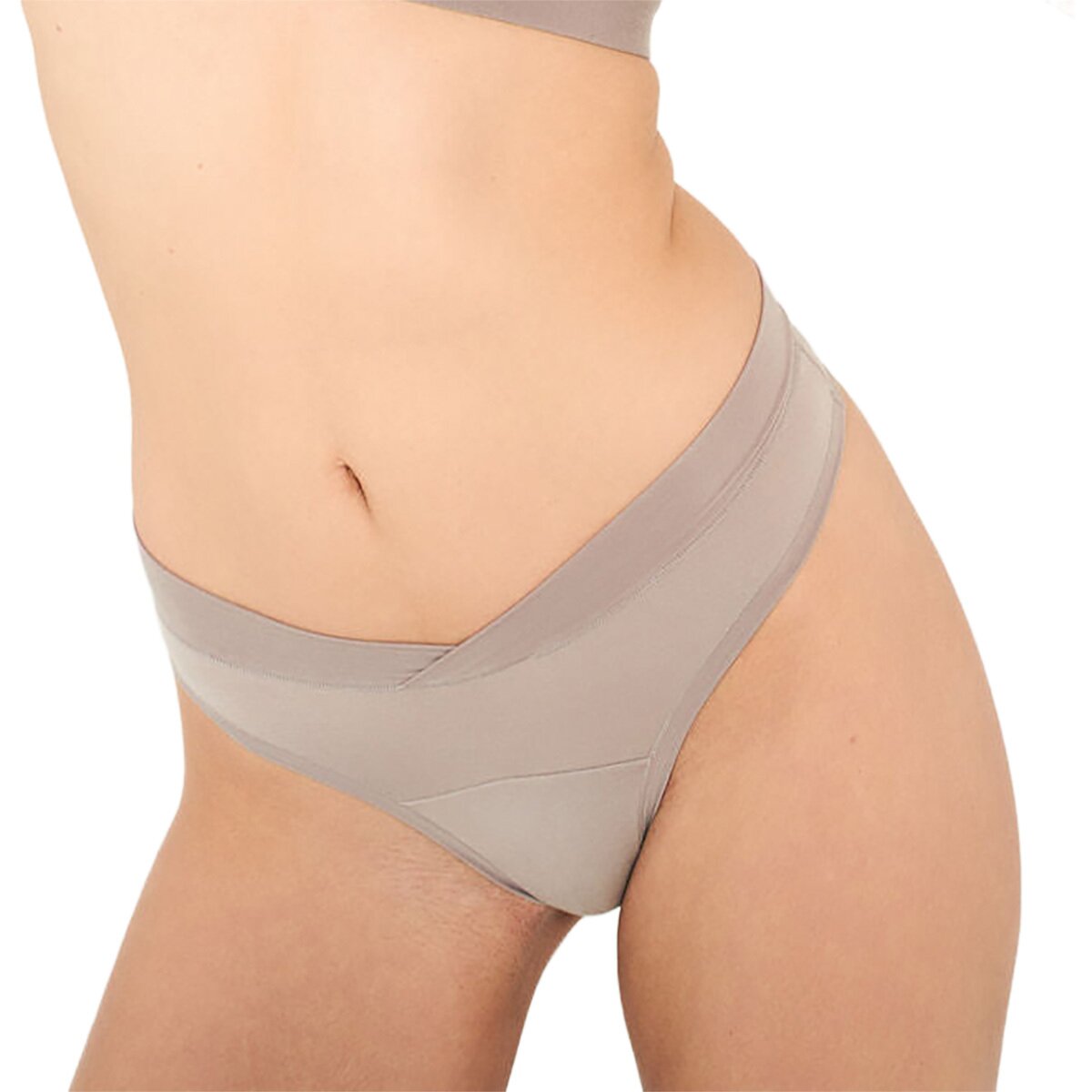 Image of Huha Crossover Thong Underwear - Women's Pebble, M