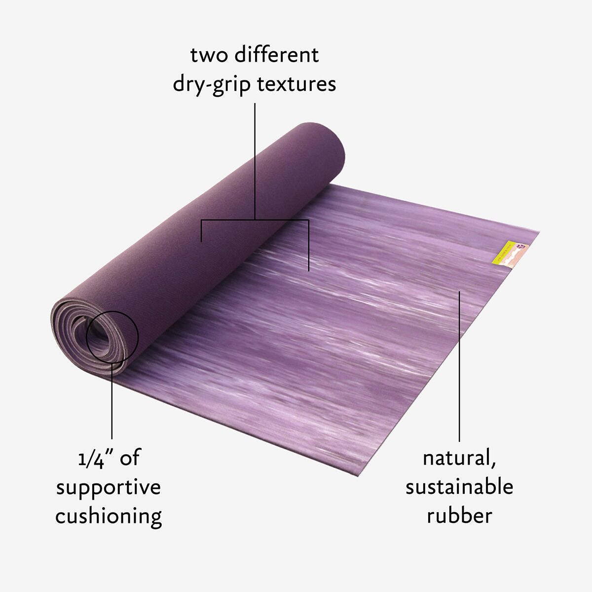 hugger mugger yoga mat bag purple rain Para Rubber (River) length zipper Hugger Mugger Yoga Mat Bag