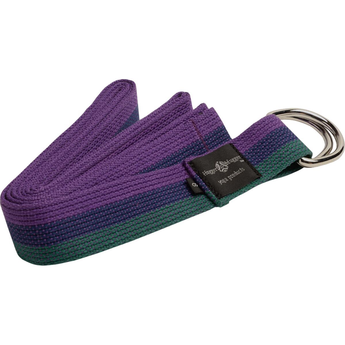 Image of Hugger Mugger 8ft Cotton D-Ring Yoga Strap Multi, One Size