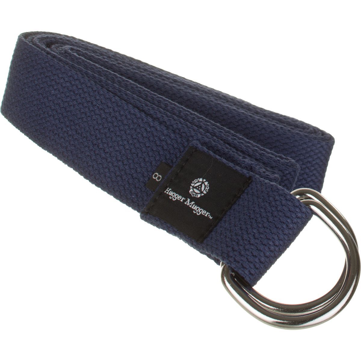 Image of Hugger Mugger 8ft Cotton D-Ring Yoga Strap Navy, One Size