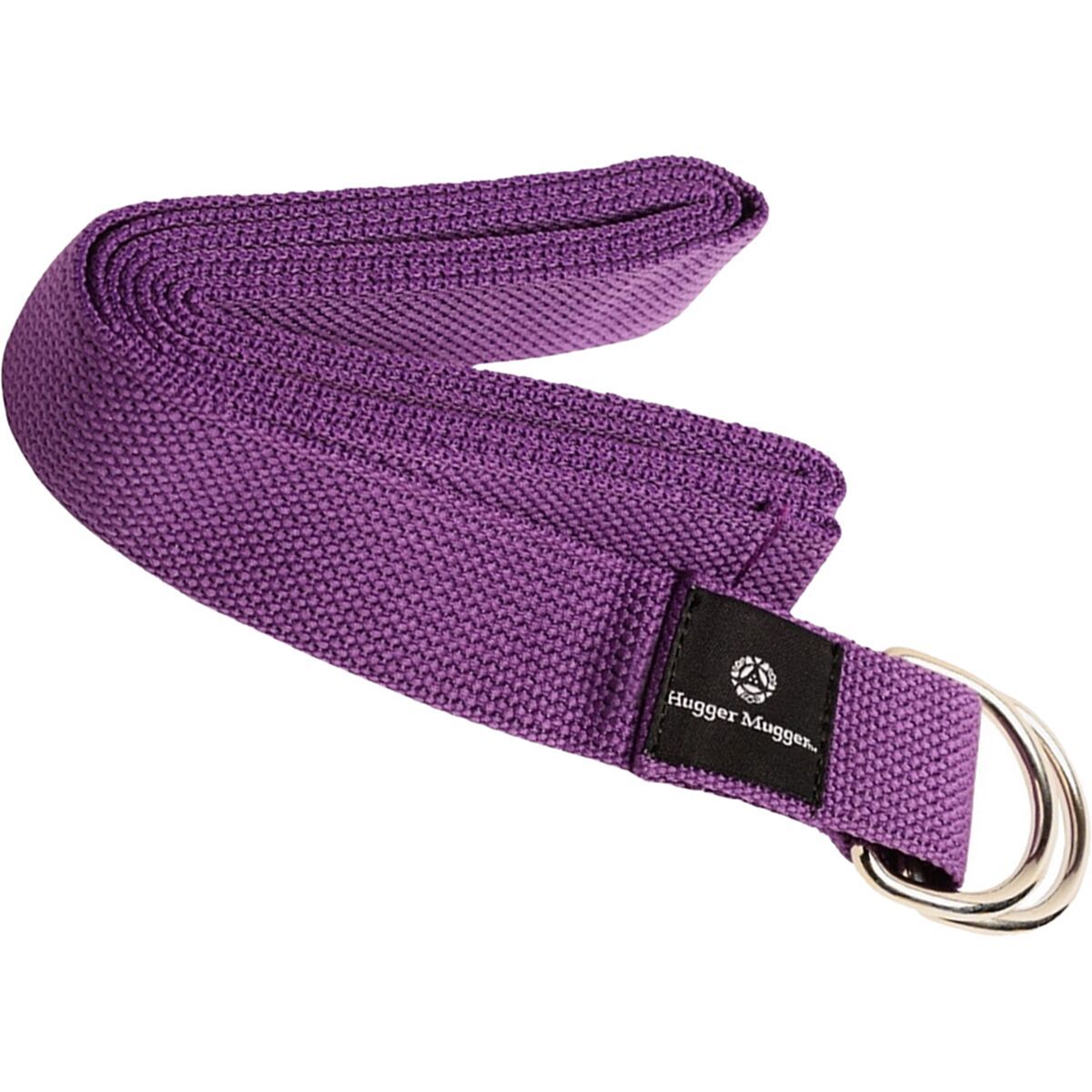 Image of Hugger Mugger 8ft Cotton D-Ring Yoga Strap Purple, One Size