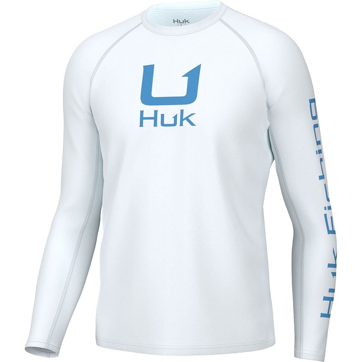 Huk Icon Long-Sleeve Crew Top - Men's White, M