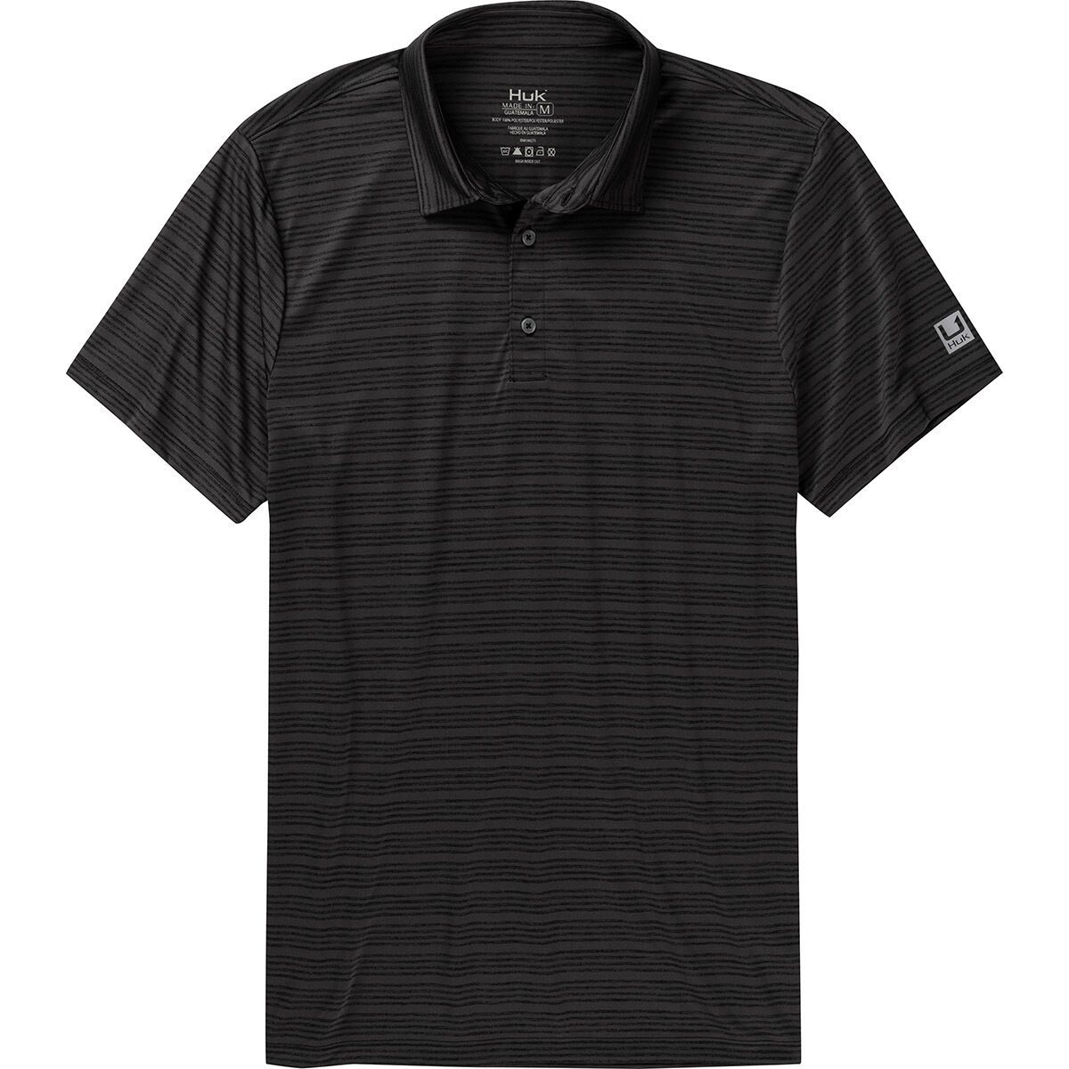Huk Pursuit Novelty Polo - Men's Black, S
