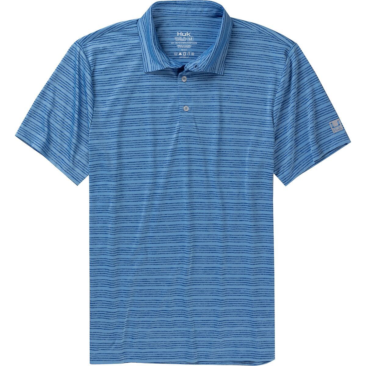 Image of Huk Pursuit Novelty Polo - Men's Marolina Blue, M