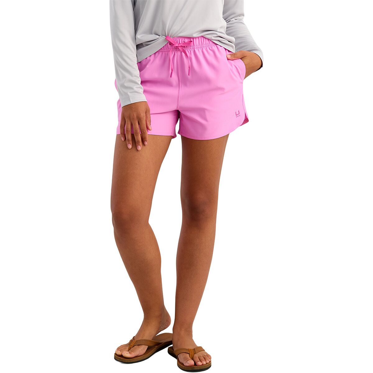Image of Huk Pursuit Volley Short - Women's Bright Pink, M