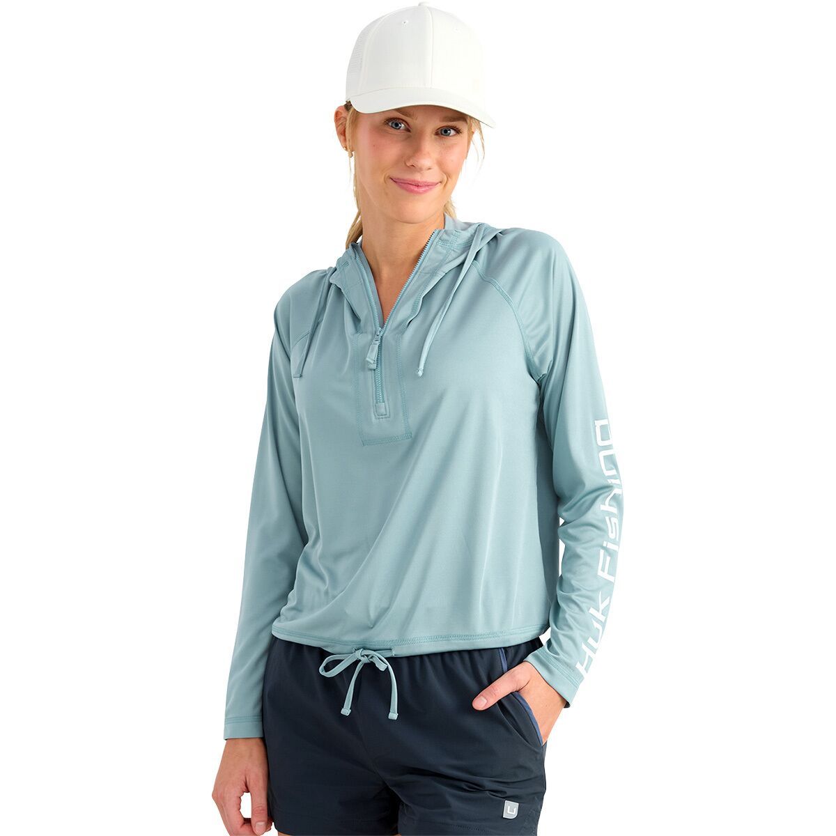 Image of Huk Pursuit Novelty Top - Women's Blue Shadow, M