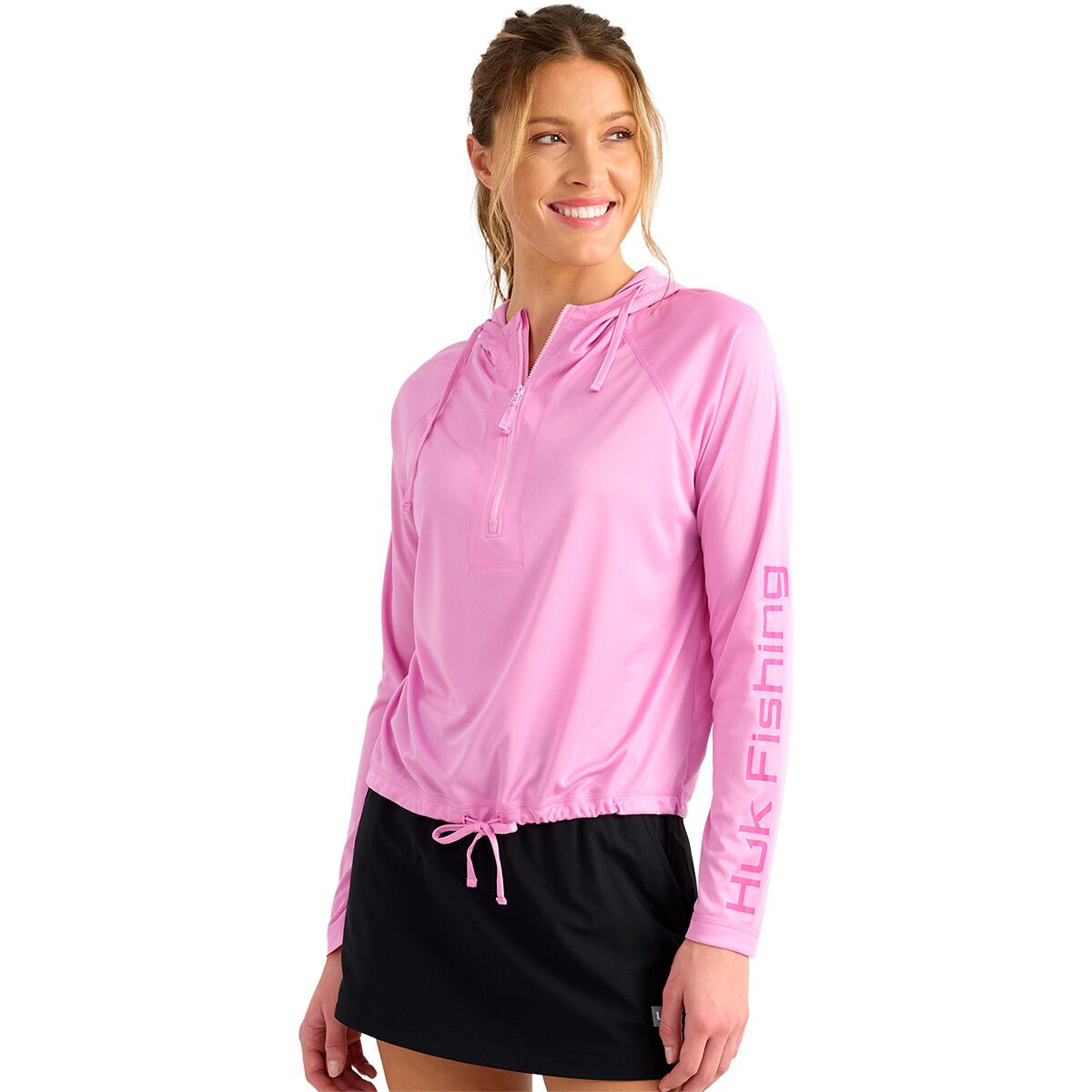 Image of Huk Pursuit Novelty Top - Women's Bright Pink, XS