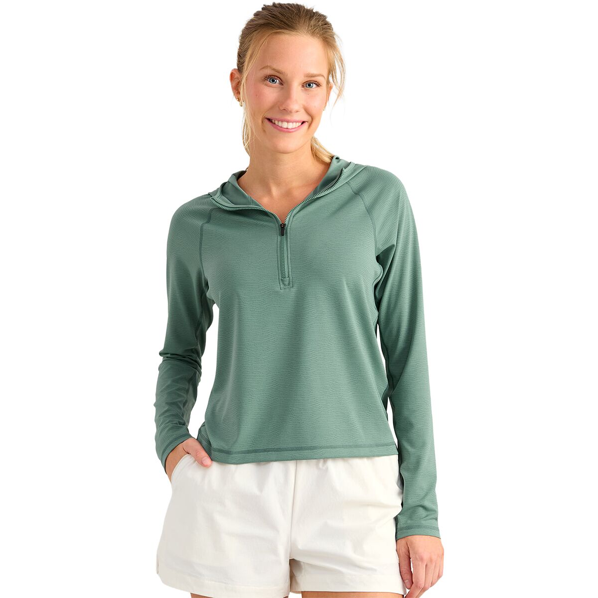 Image of Huk Sunup Long-Sleeve Hoodie - Women's North Atlantic, XL
