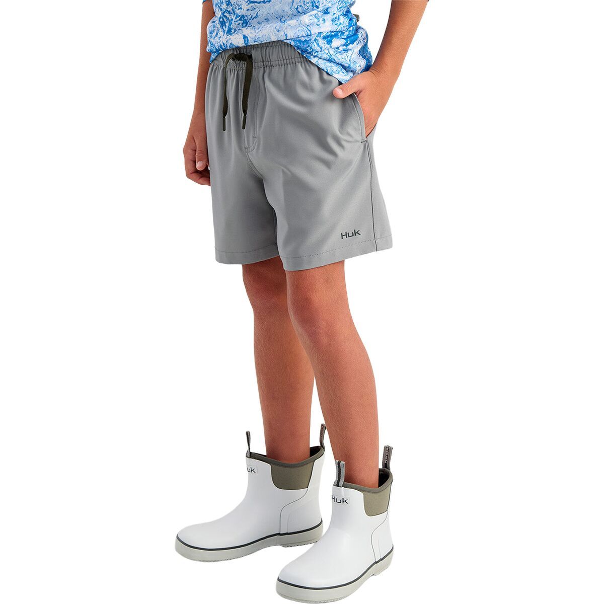 Image of Huk Pursuit Volley Short - Boys' Sharkskin, XL