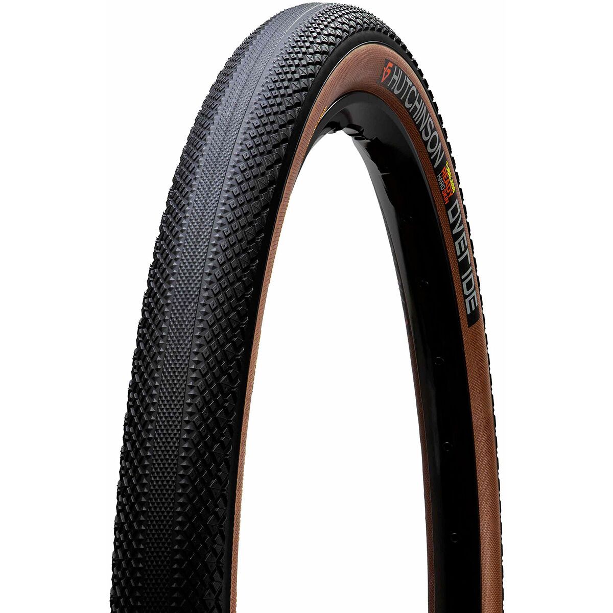 Image of Hutchinson Overide Gravel Tire - Tubeless Black/Tan, 700x45