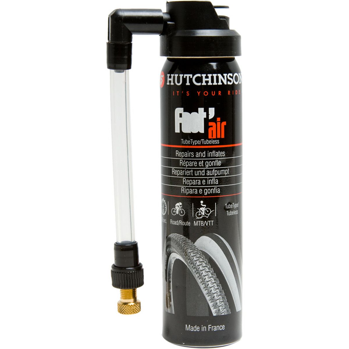 Image of Hutchinson Fast'Air Latex Aerosol Inflator Mountain/Road, 75ml