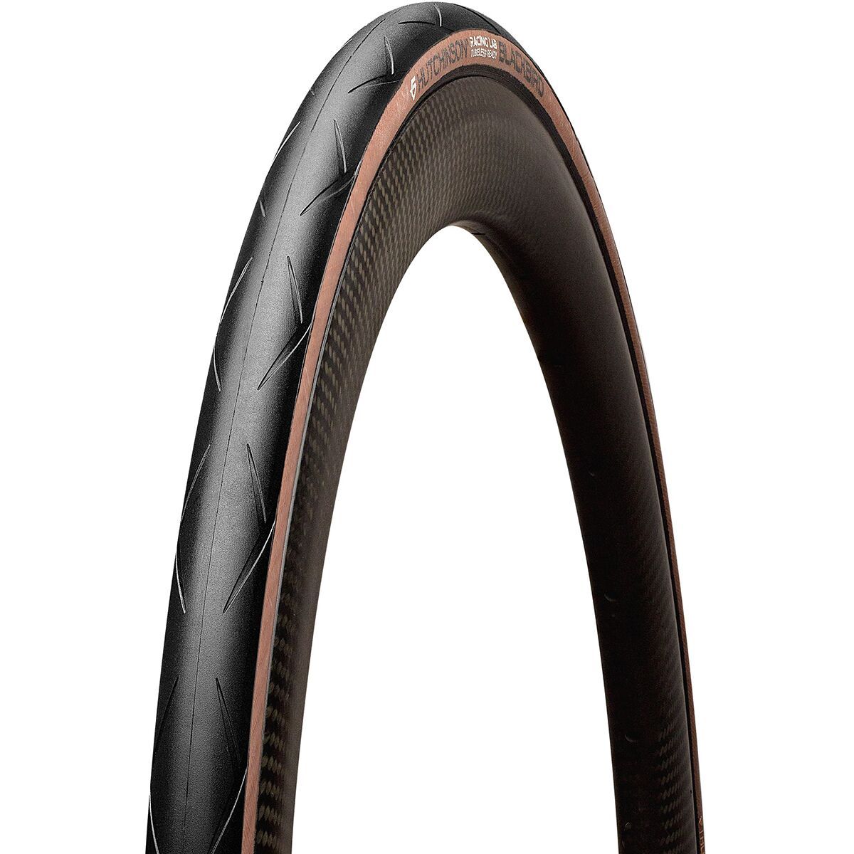 Image of Hutchinson Blackbird TLR Hookless Tire Black/Tan, 700x28
