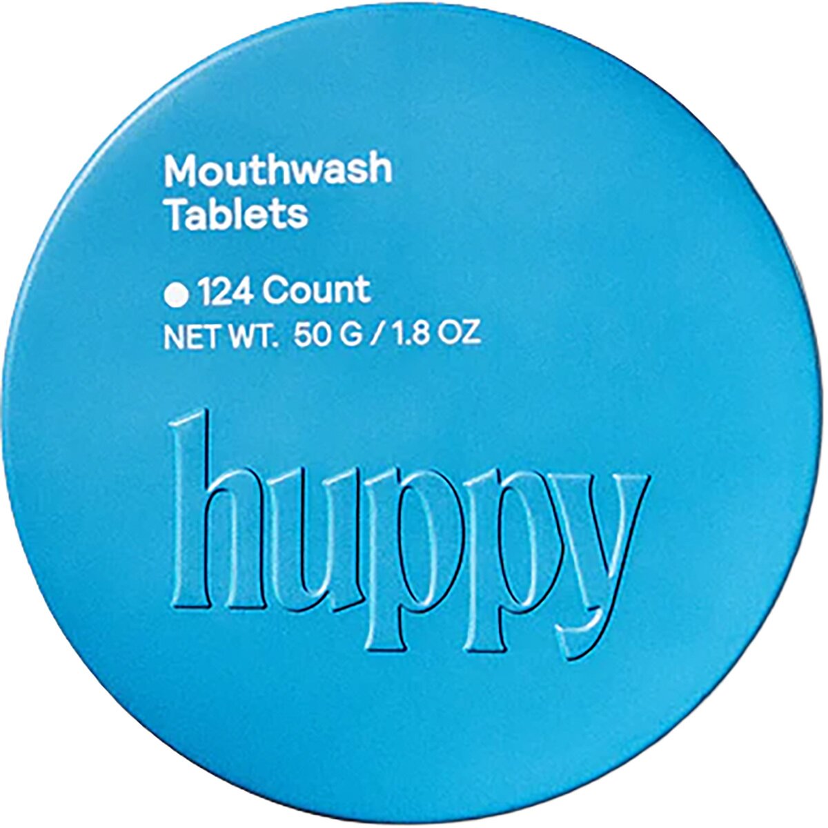 Image of Huppy Cool Mint Mouthwash Tablets in Tin One Color, 1.8oz