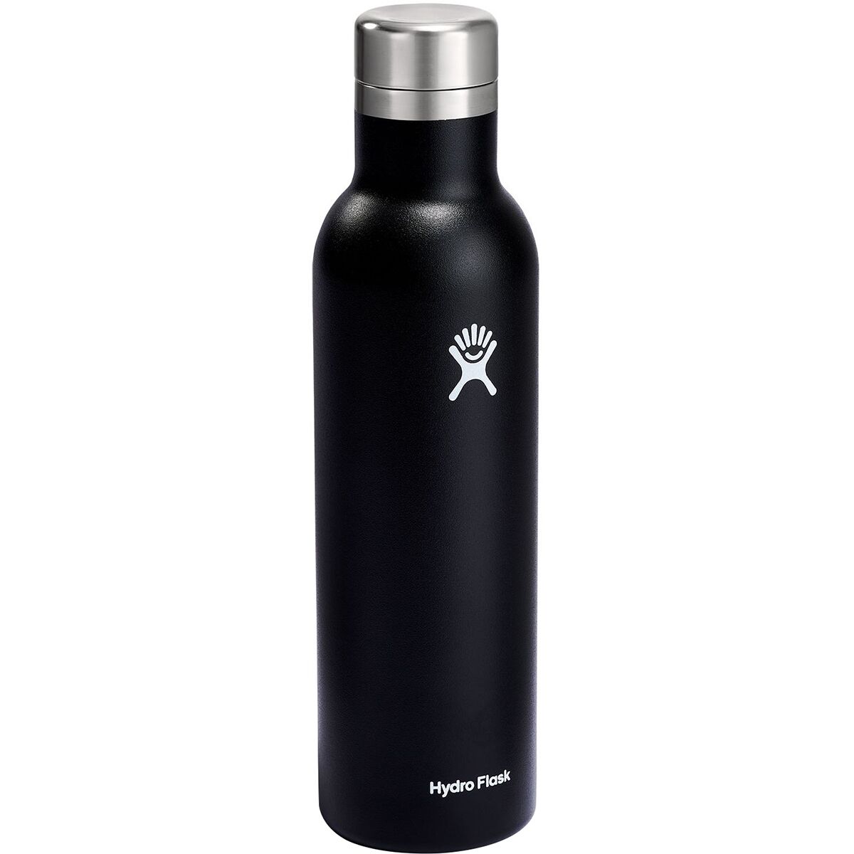Hydro Flask 25 oz Wine Bottle - Stainless Steel & Vacuum Insulated - Leak  Proof Cap - Black