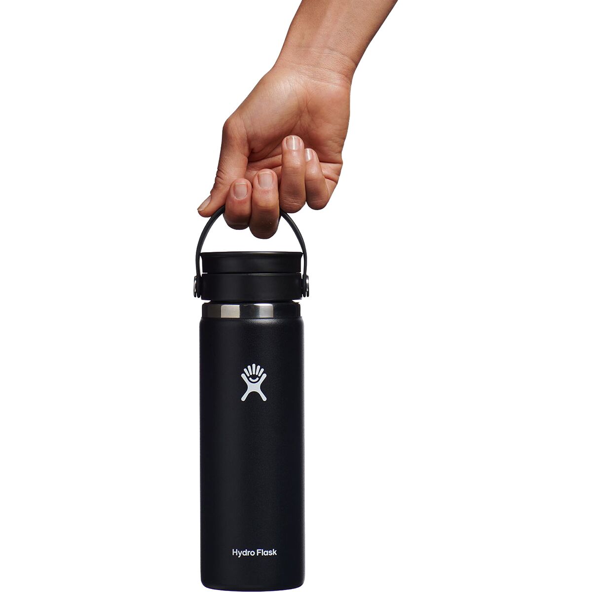 20 oz Wide Mouth Hydro Flask with Flex Sip™ - White - Acies Coffee