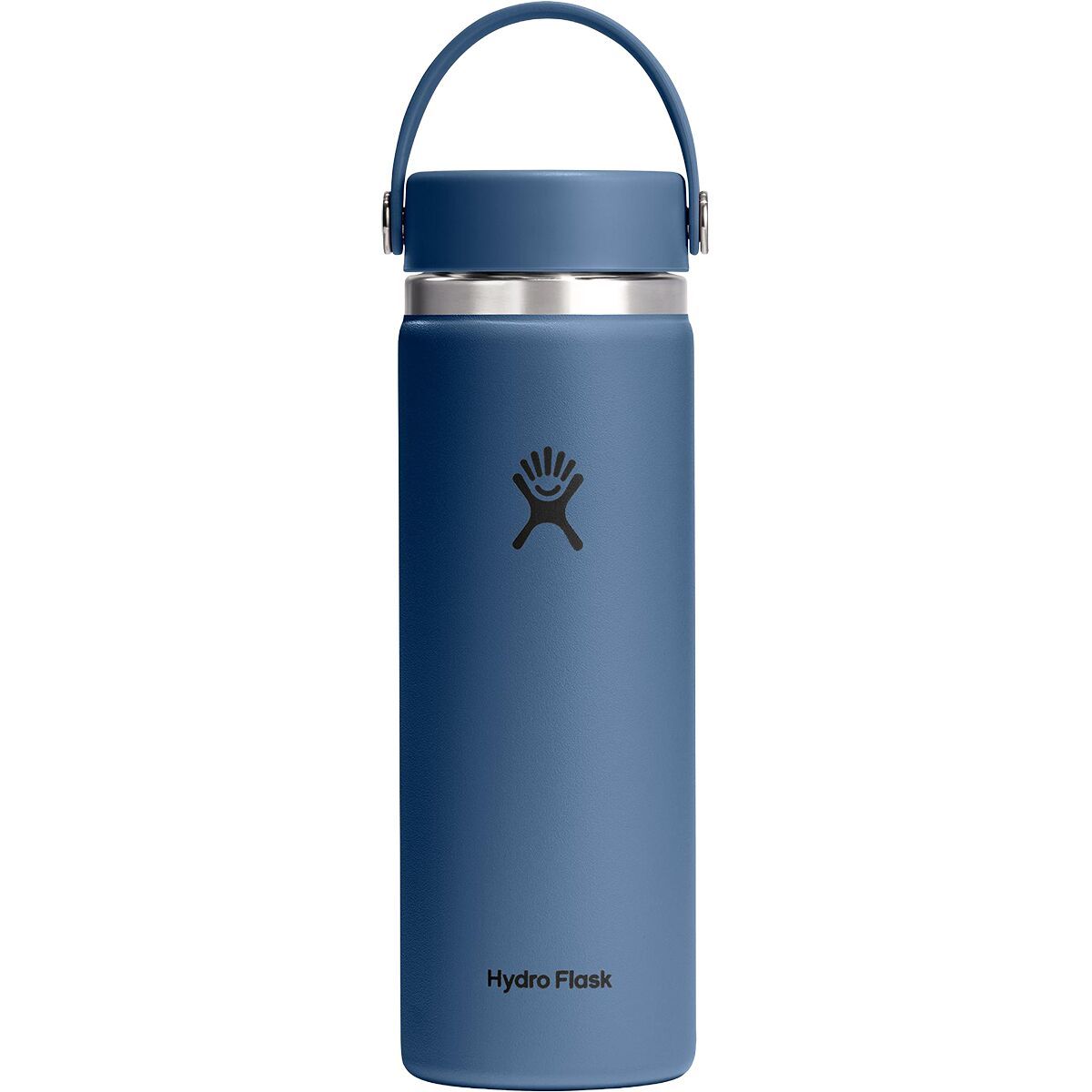 Image of Hydro Flask 20oz Wide Mouth Flex Cap 2.0 Water Bottle Harbor Blue, One Size